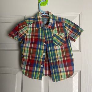 Summertime boys button up shirt